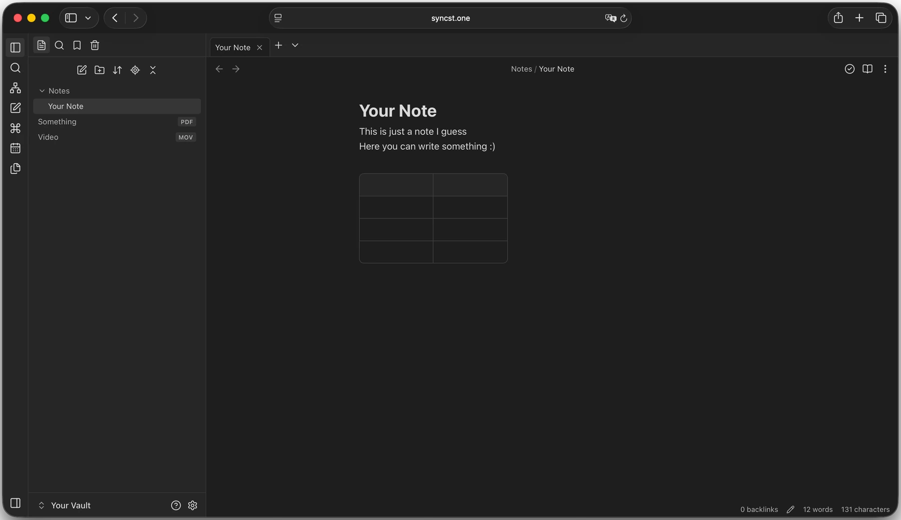 Syncstone in the browser on a Mac and on a phone
